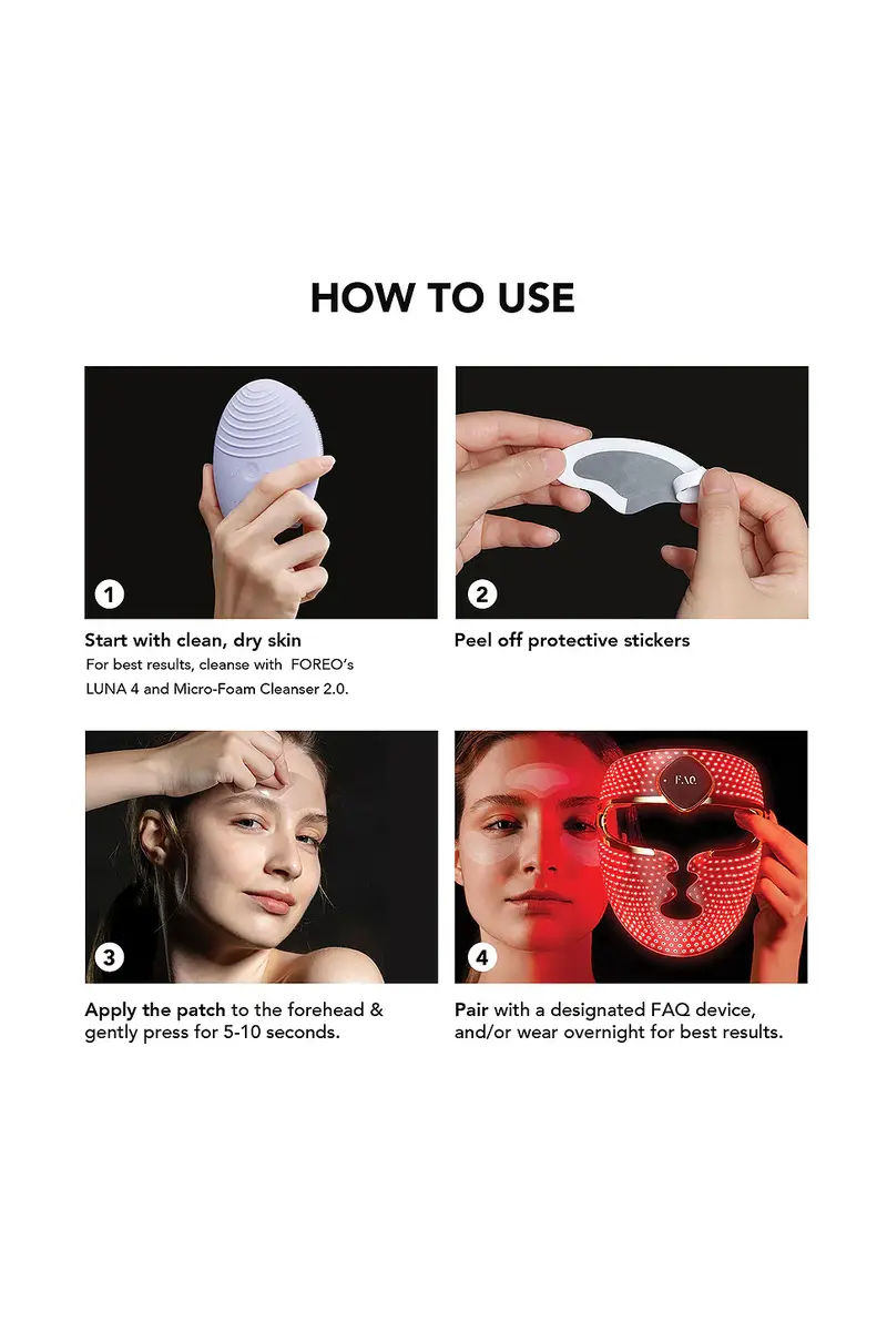 Foreo FAQ Microneedling Anti-Wrinkle Hyaluronic Acid Patches For Forehead 3 Pack | Thumbnail 5 Foreo FAQ Microneedling Anti-Wrinkle Hyaluronic Acid Patches For Forehead 3 Pack | Thumbnail 5