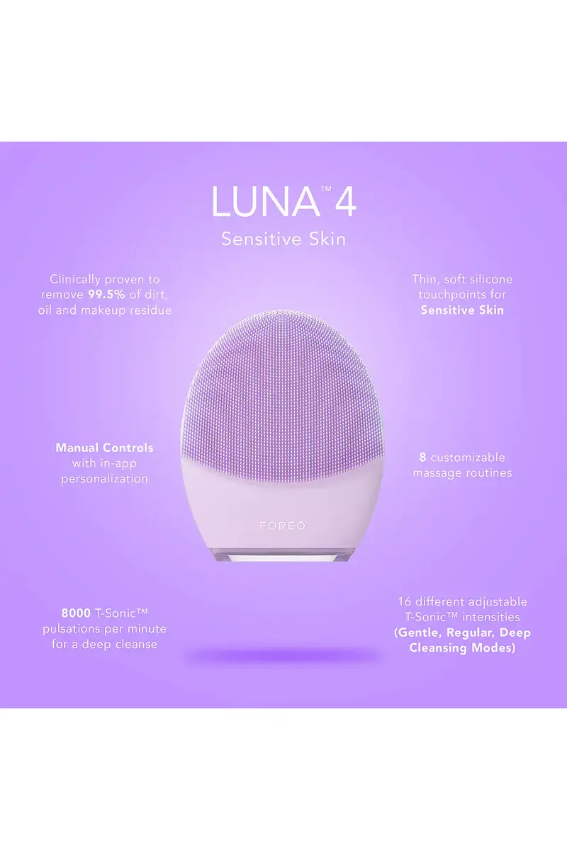 Foreo Luna 4 Facial Cleansing & Firming Device For Sensitive Skin | Thumbnail 5