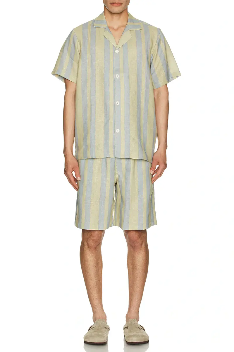 OAS Mist Strata Nicola Linen Shorts | Thumbnail 2