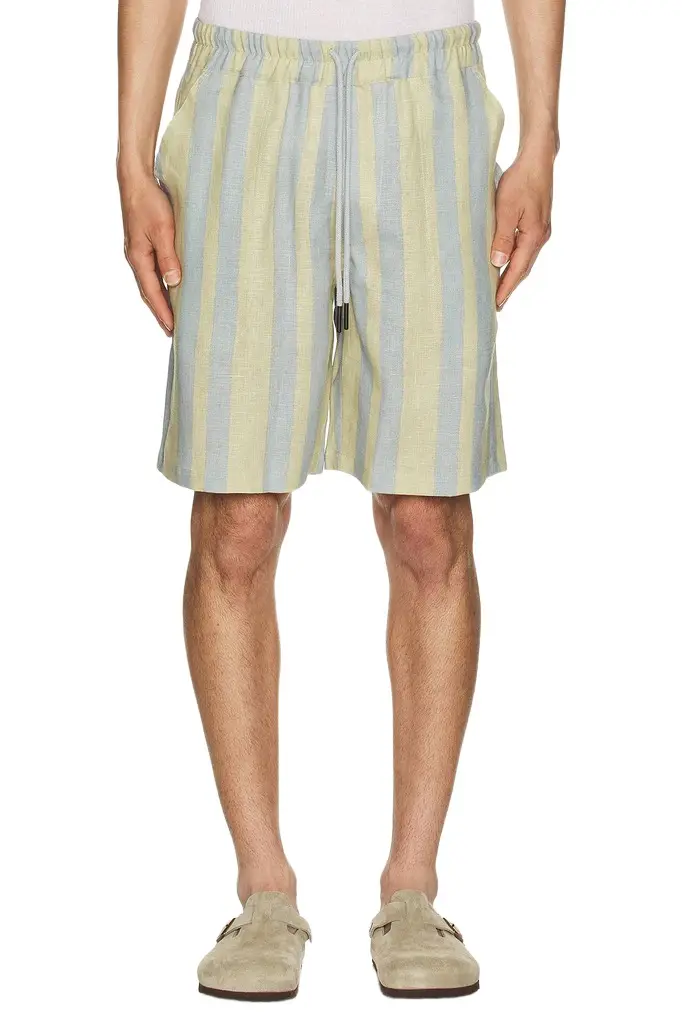 OAS Mist Strata Nicola Linen Shorts