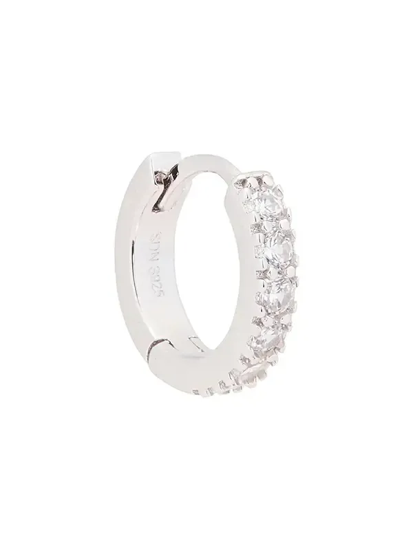 Zirconia Hoop Earring