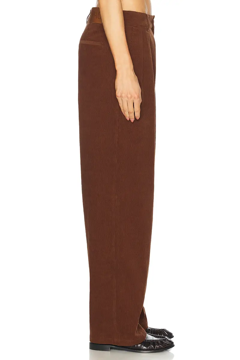 WAO Wide Leg Pleated Corduroy Pant | Thumbnail 3