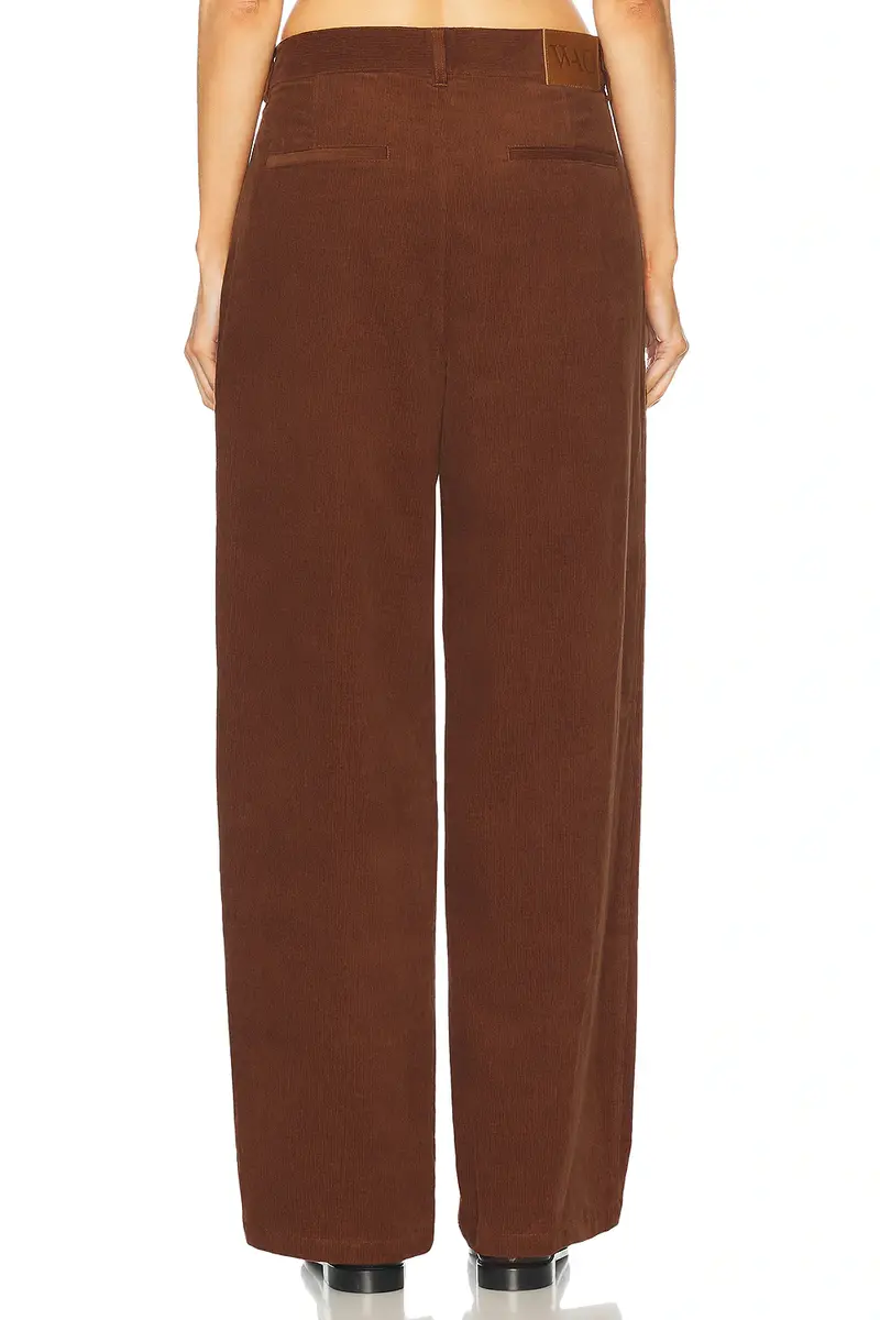 WAO Wide Leg Pleated Corduroy Pant | Thumbnail 4