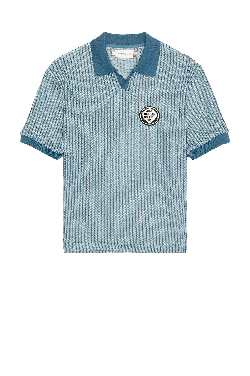 Honor The Gift Striped Knit Polo | Thumbnail 4 Honor The Gift Striped Knit Polo | Thumbnail 4