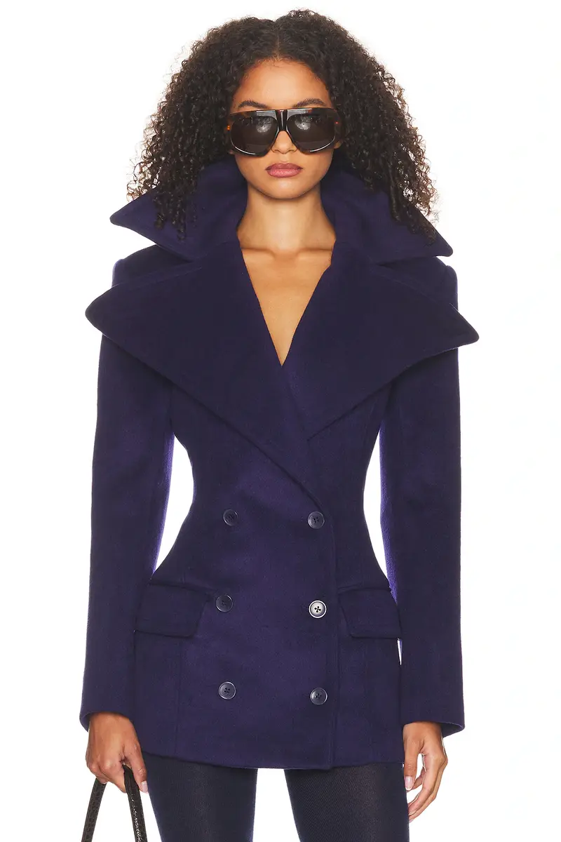 Helsa The Dramatic Collar Peacoat | Thumbnail 2 Helsa The Dramatic Collar Peacoat | Thumbnail 2
