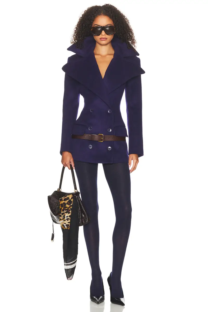 Helsa The Dramatic Collar Peacoat | Thumbnail 5 Helsa The Dramatic Collar Peacoat | Thumbnail 5
