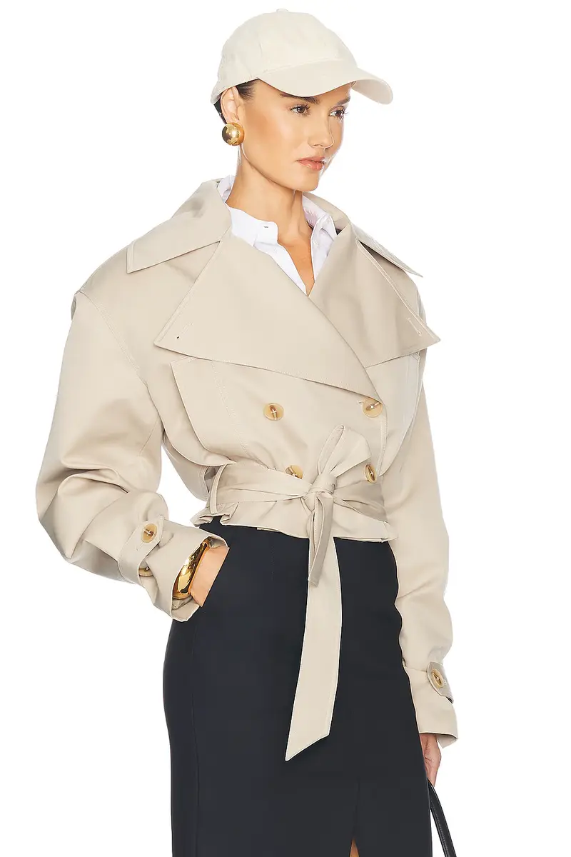Helsa Oversized Cropped Trench | Thumbnail 2 Helsa Oversized Cropped Trench | Thumbnail 2