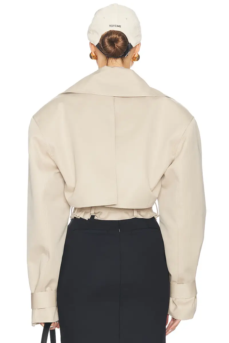 Helsa Oversized Cropped Trench | Thumbnail 3 Helsa Oversized Cropped Trench | Thumbnail 3