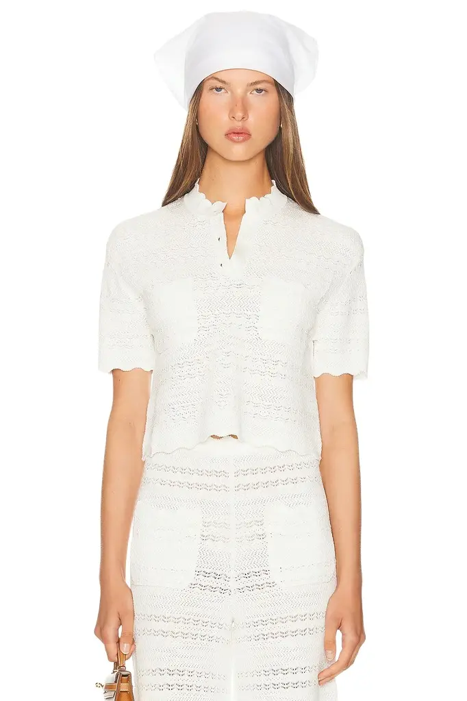Helsa Kaitltn Scalloped Top | Image 1 Helsa Kaitltn Scalloped Top | Image 1