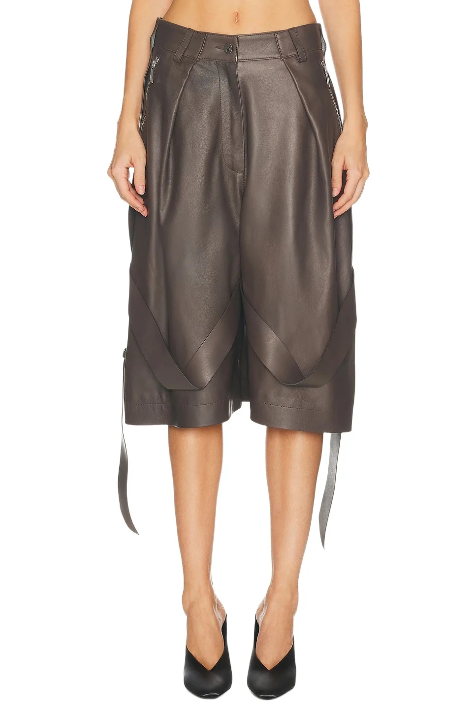 The Attico Baggy Leather Pant