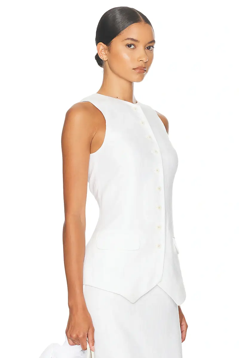 Helsa Linen Button Tunic | Thumbnail 2
