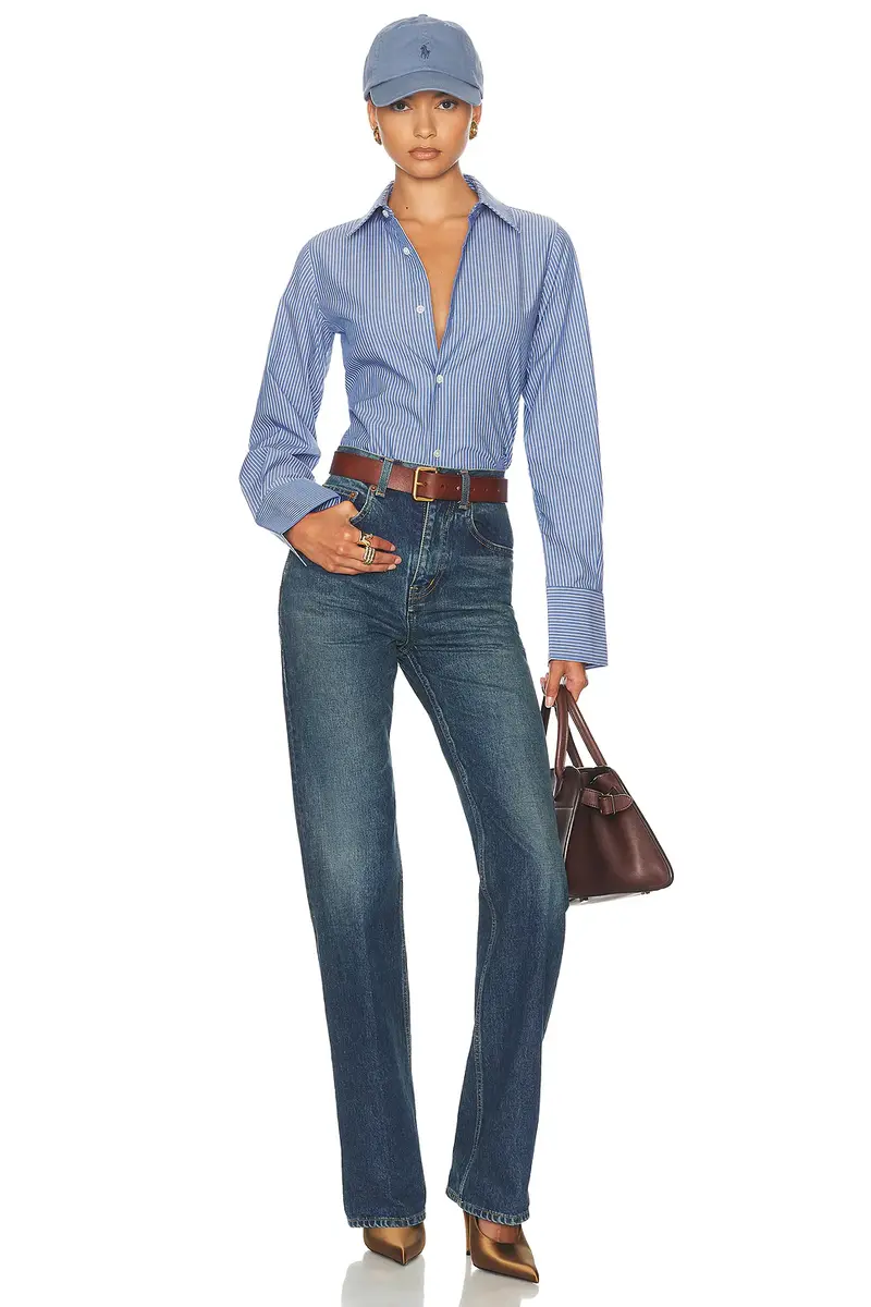 Helsa Pinstripe Poplin Fitted Shirt | Thumbnail 4 Helsa Pinstripe Poplin Fitted Shirt | Thumbnail 4