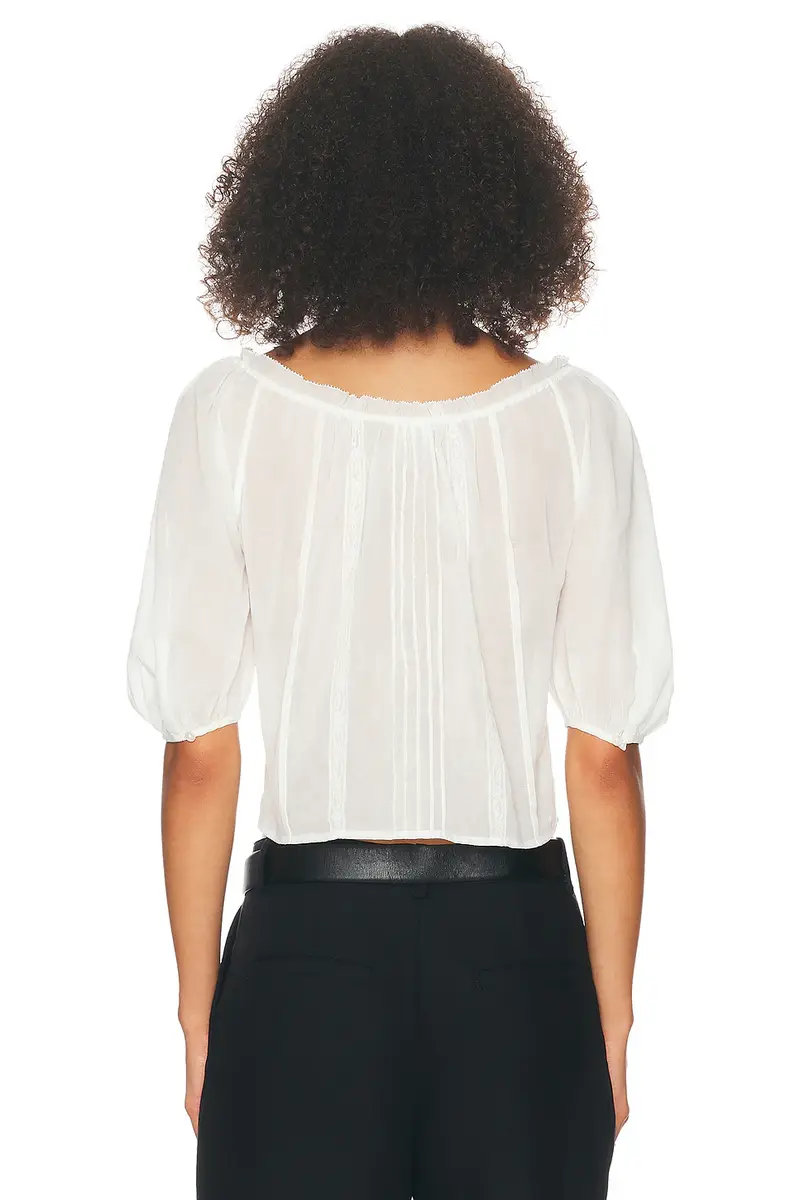Helsa Voile Peasant Blouse | Thumbnail 3 Helsa Voile Peasant Blouse | Thumbnail 3