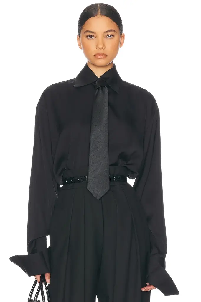 Helsa The Relaxed Silk Shirt