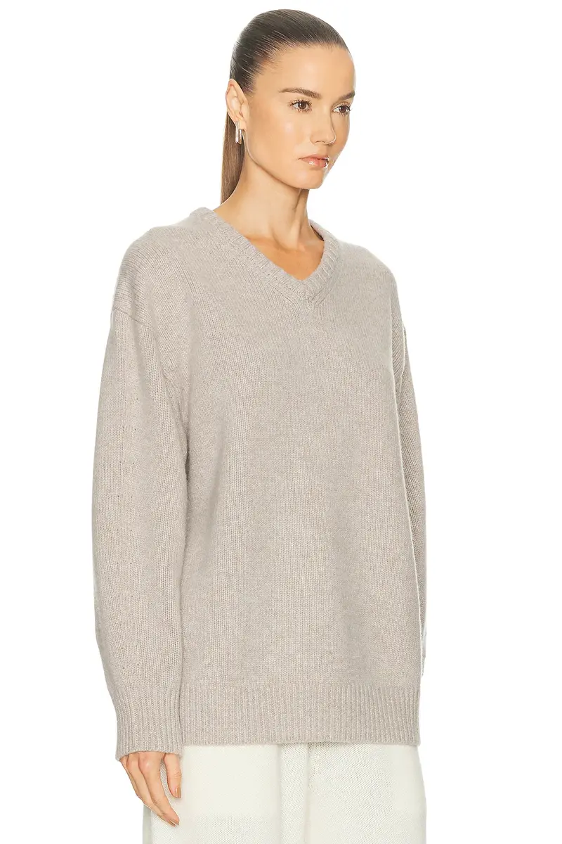 EAVES Zelia V-neck Sweater | Thumbnail 2 EAVES Zelia V-neck Sweater | Thumbnail 2