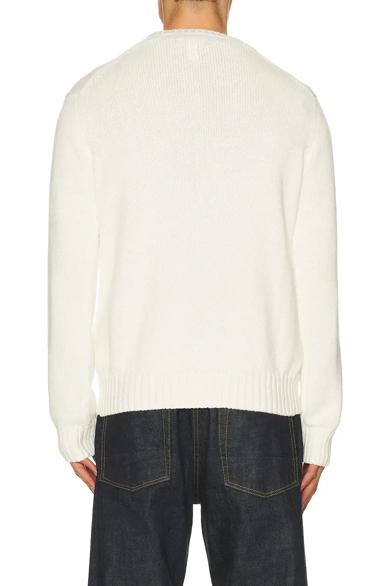 Polo Ralph Lauren Long Sleeve Roving Cotton USA Flag Crewneck Sweater | Thumbnail 2 Polo Ralph Lauren Long Sleeve Roving Cotton USA Flag Crewneck Sweater | Thumbnail 2