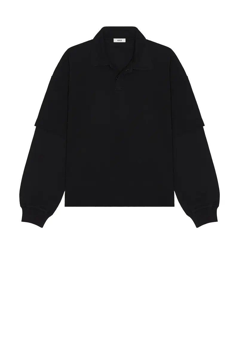 AGOLDE Curren Double Sleeve Polo | Thumbnail 4