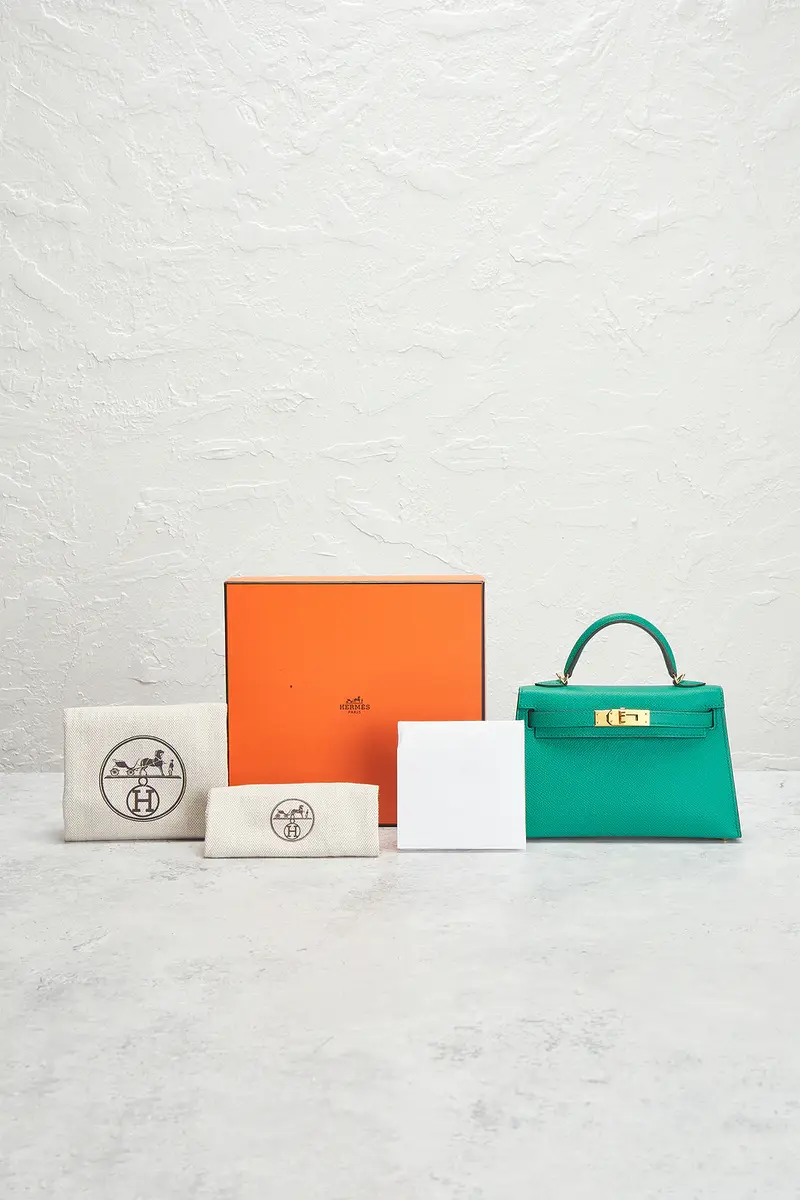 HERMÈS Hermes Veau Epsom Kelly 20 Handbag | Thumbnail 7 HERMÈS Hermes Veau Epsom Kelly 20 Handbag | Thumbnail 7