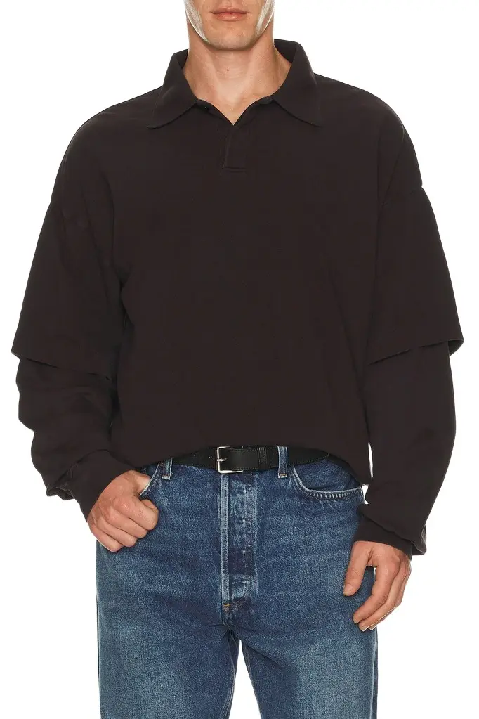 AGOLDE Curren Doublesleeve Polo