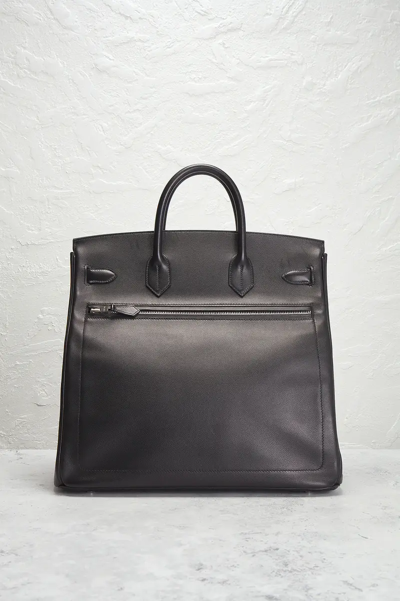 HERMÈS Hermes Limited Edition Evergrain Haut A Courroies Rock Birkin 40 Handbag | Thumbnail 3
