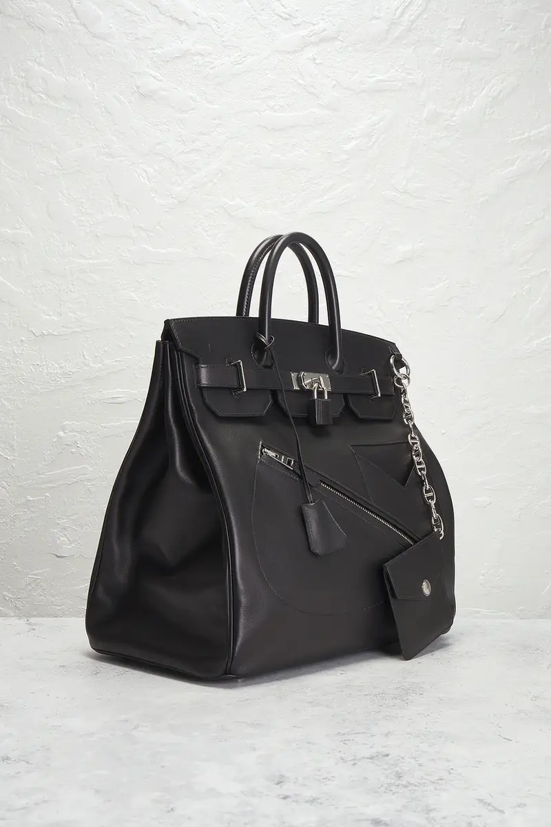 HERMÈS Hermes Limited Edition Evergrain Haut A Courroies Rock Birkin 40 Handbag | Thumbnail 4
