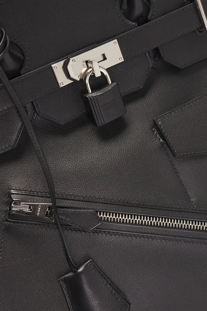 HERMÈS Hermes Limited Edition Evergrain Haut A Courroies Rock Birkin 40 Handbag | Thumbnail 5