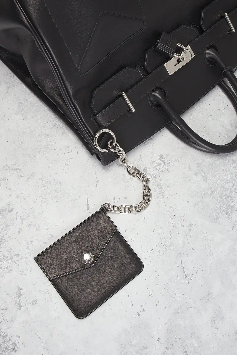 HERMÈS Hermes Limited Edition Evergrain Haut A Courroies Rock Birkin 40 Handbag | Thumbnail 7