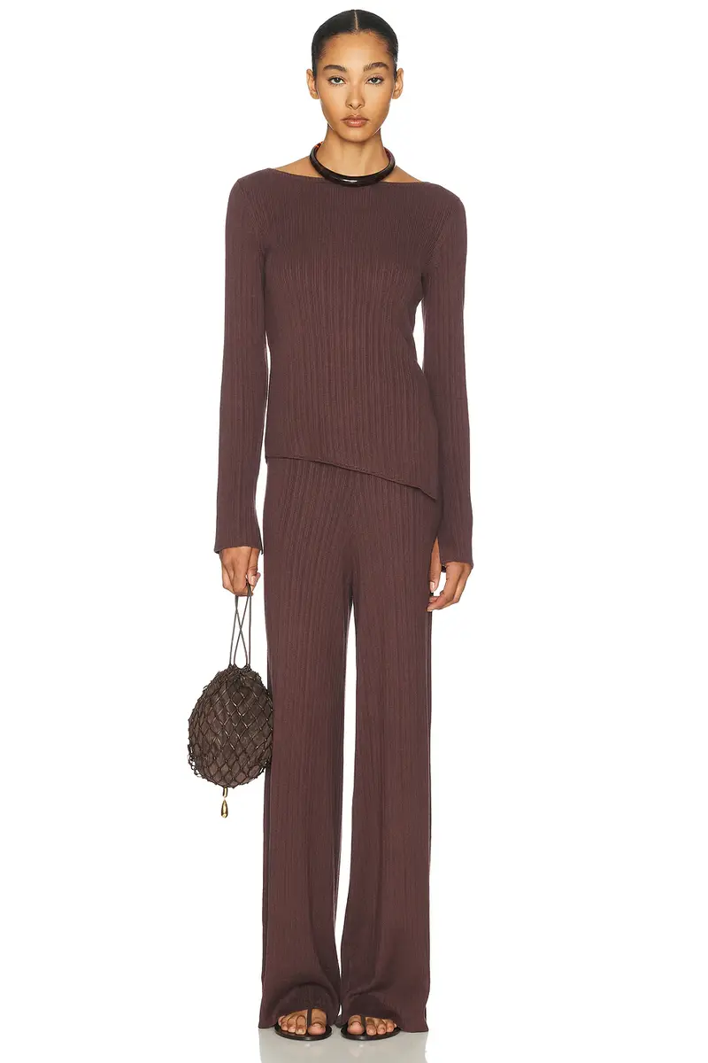 L'Academie Sibylla Rib Knit Pant | Thumbnail 5 L'Academie Sibylla Rib Knit Pant | Thumbnail 5