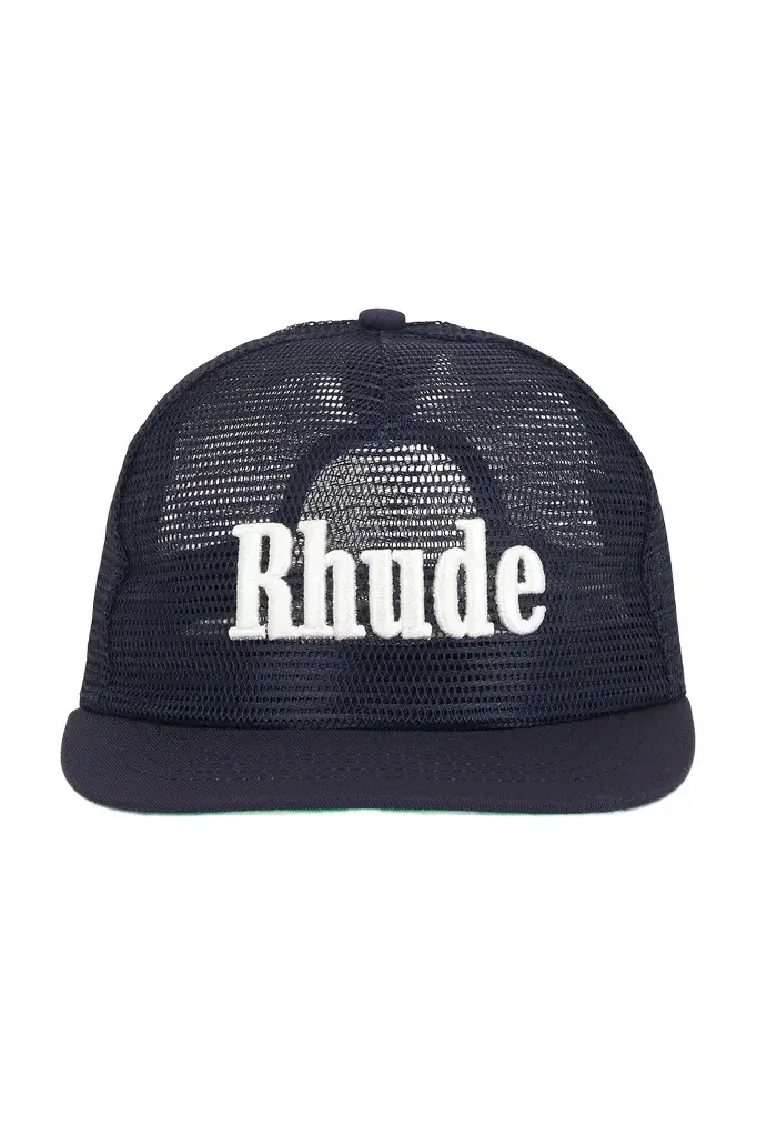 Rhude Rhude Logo Mesh Hat | Image 1 Rhude Rhude Logo Mesh Hat | Image 1