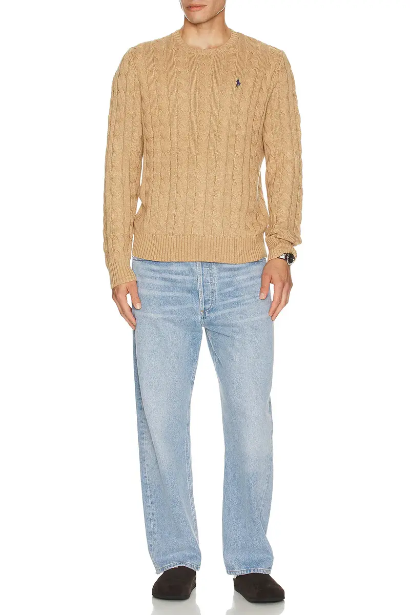Polo Ralph Lauren Cable Knit Crewneck Sweater | Thumbnail 2 Polo Ralph Lauren Cable Knit Crewneck Sweater | Thumbnail 2