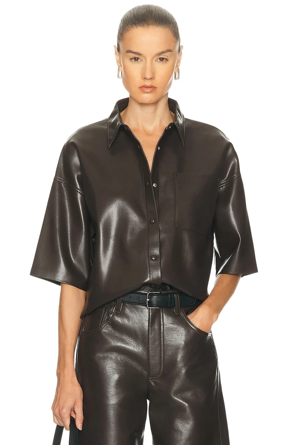 Citizens of Humanity Frances Cropped Cape Button Up