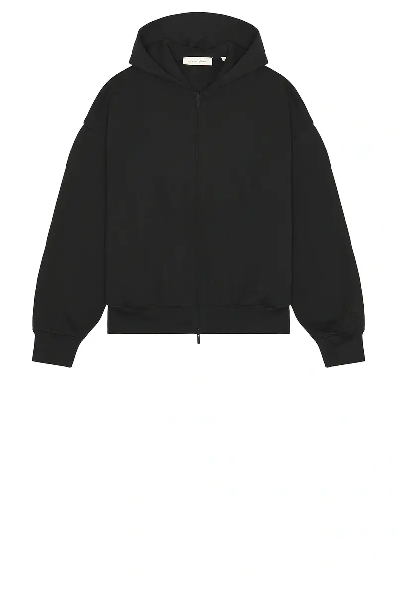 Fear of God Essentials Classic Fit Fleece Zip Up Hoodie | Thumbnail 4 Fear of God Essentials Classic Fit Fleece Zip Up Hoodie | Thumbnail 4