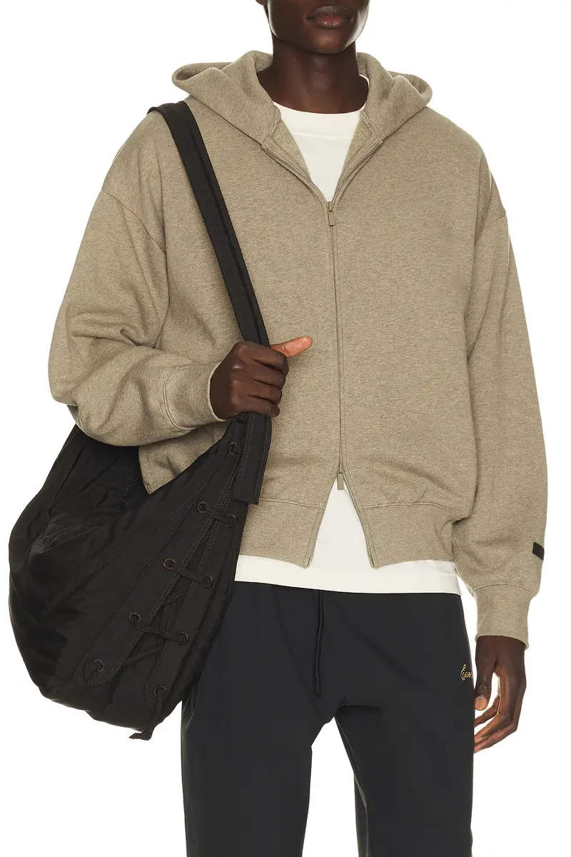 Fear of God Essentials Classic Fit Fleece Zip Up Hoodie | Thumbnail 2 Fear of God Essentials Classic Fit Fleece Zip Up Hoodie | Thumbnail 2