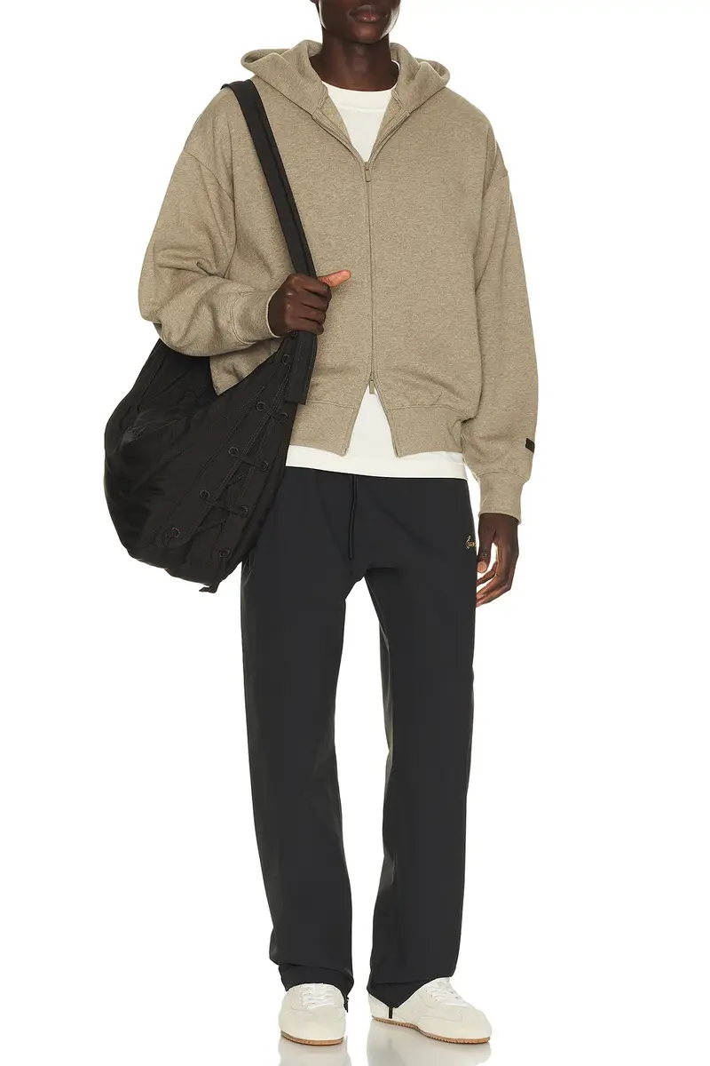 Fear of God Essentials Classic Fit Fleece Zip Up Hoodie | Thumbnail 4 Fear of God Essentials Classic Fit Fleece Zip Up Hoodie | Thumbnail 4