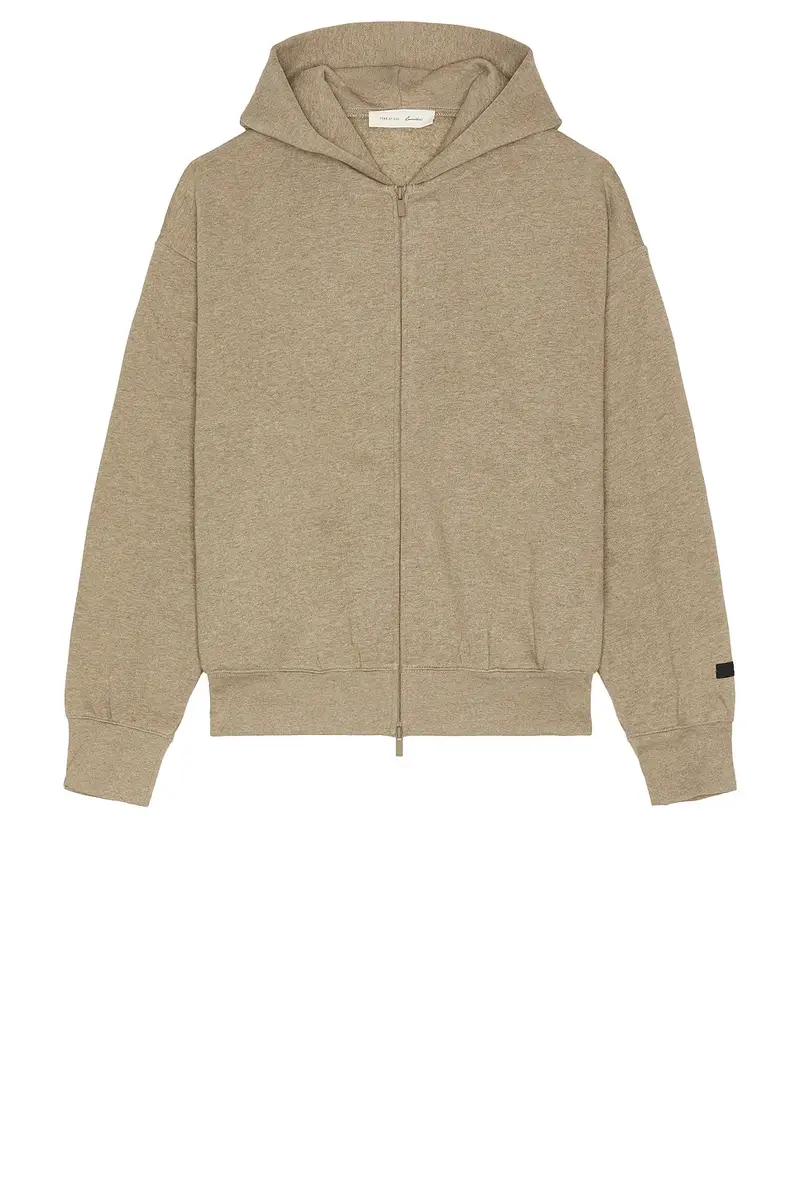 Fear of God Essentials Classic Fit Fleece Zip Up Hoodie | Thumbnail 5 Fear of God Essentials Classic Fit Fleece Zip Up Hoodie | Thumbnail 5