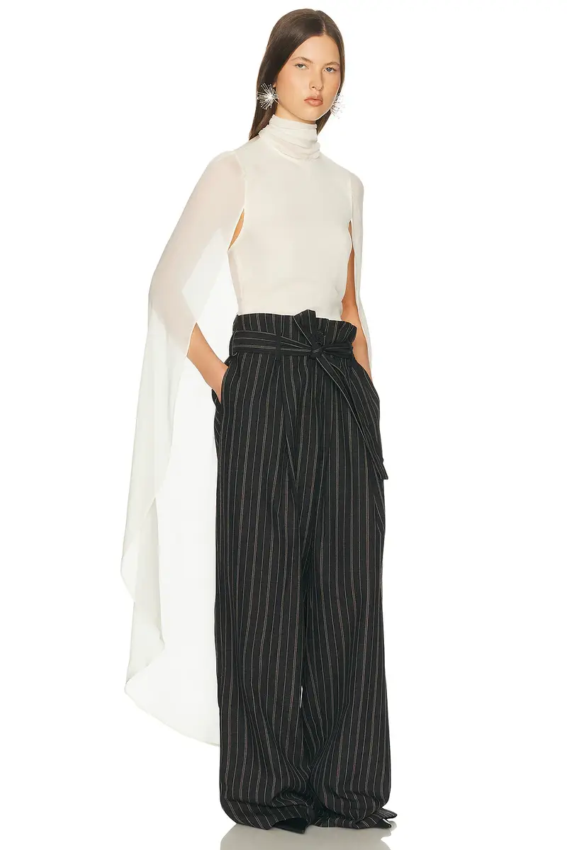 Helsa Georgette Cape Top | Thumbnail 2