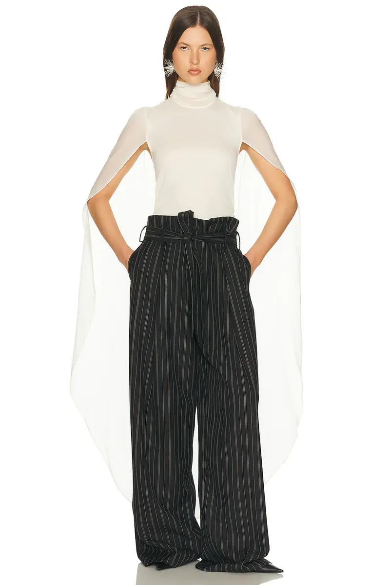Helsa Georgette Cape Top | Thumbnail 4
