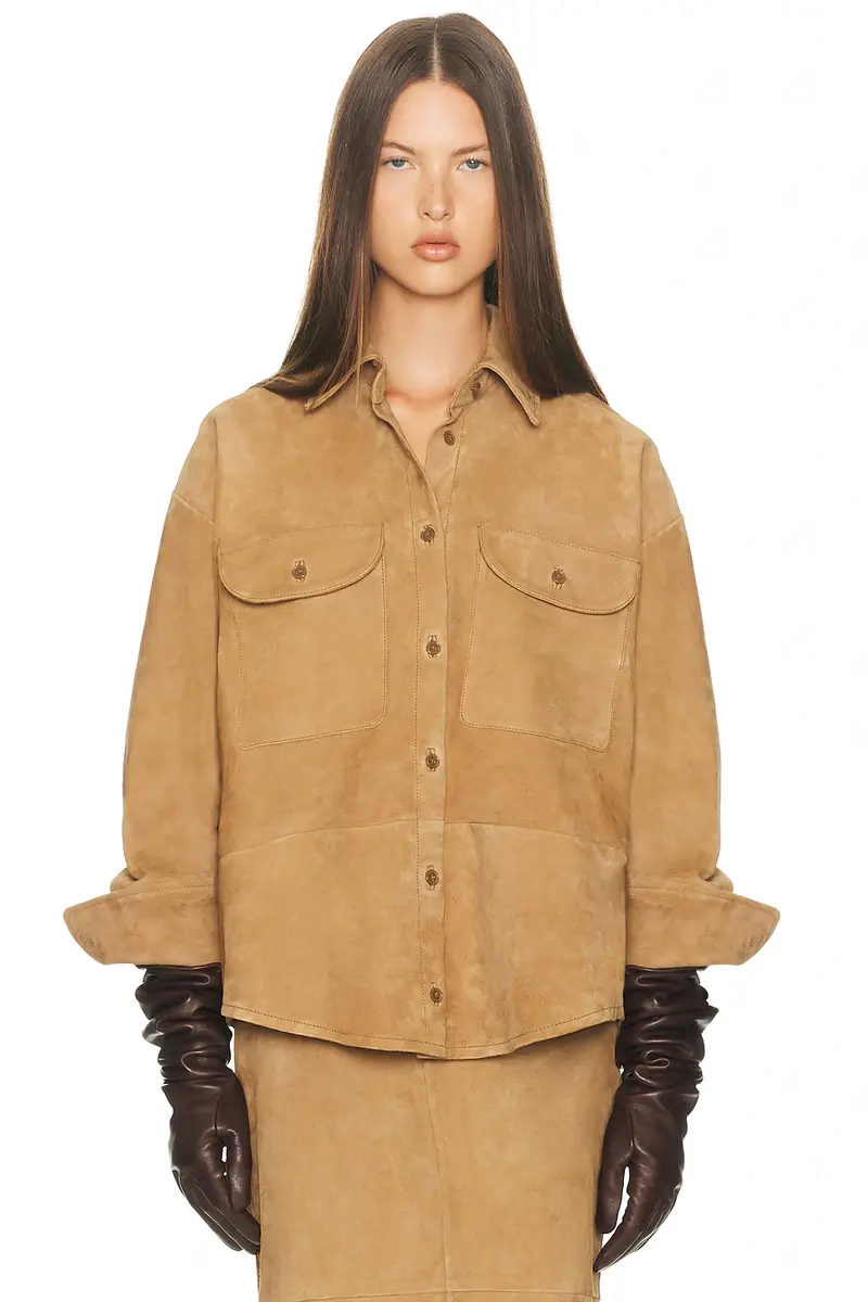 Helsa Suede Overshirt | Thumbnail 2 Helsa Suede Overshirt | Thumbnail 2