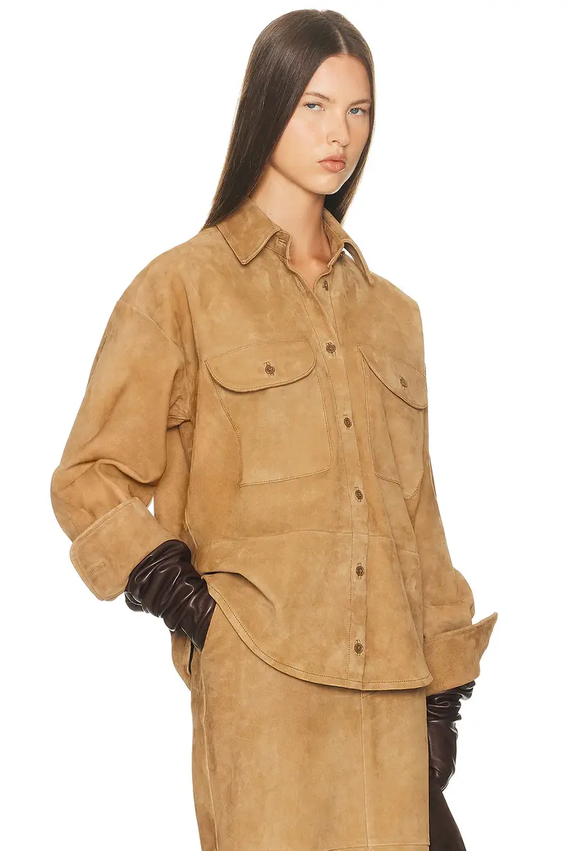 Helsa Suede Overshirt | Thumbnail 3 Helsa Suede Overshirt | Thumbnail 3