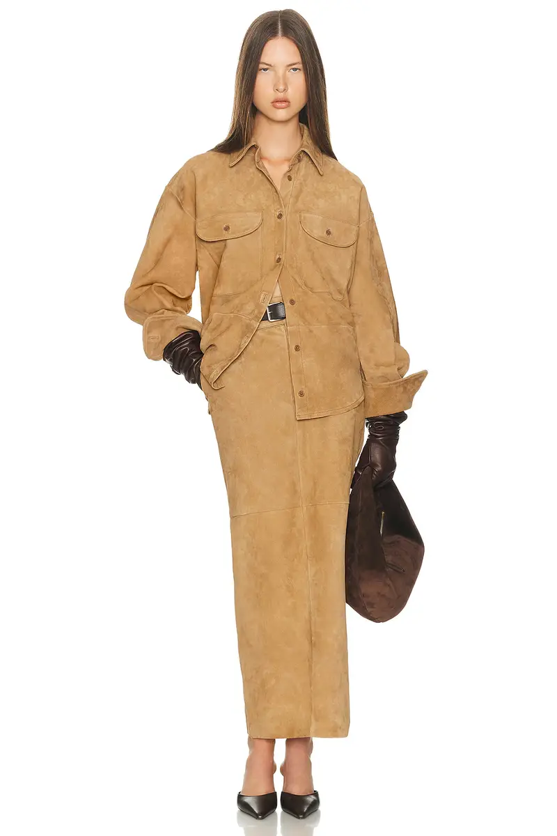 Helsa Suede Overshirt | Thumbnail 5 Helsa Suede Overshirt | Thumbnail 5