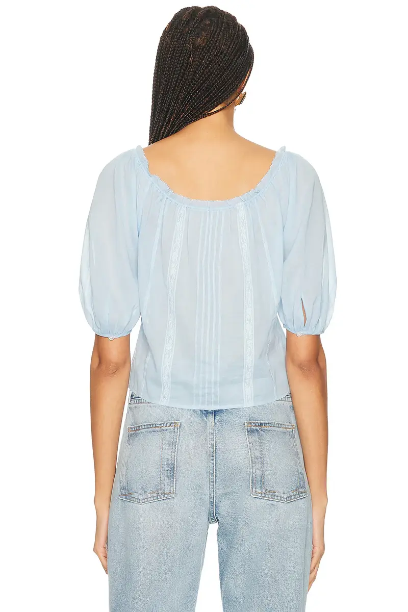 Helsa Voile Peasant Blouse | Thumbnail 3 Helsa Voile Peasant Blouse | Thumbnail 3