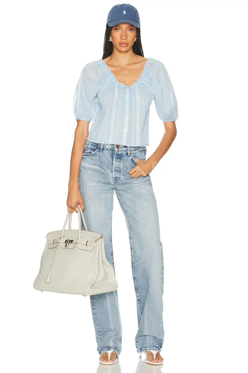 Helsa Voile Peasant Blouse | Thumbnail 4 Helsa Voile Peasant Blouse | Thumbnail 4