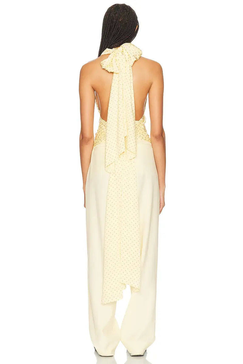 Helsa Natasha Silk Halter | Thumbnail 3