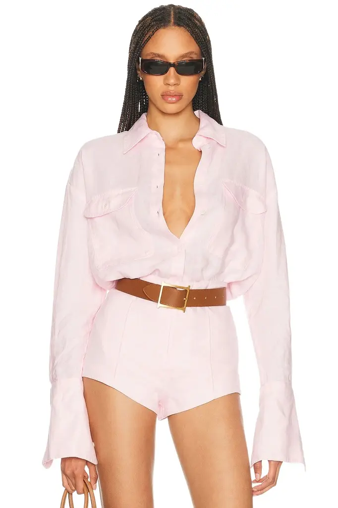 Helsa Washed Linen Shirt | Image 1 Helsa Washed Linen Shirt | Image 1