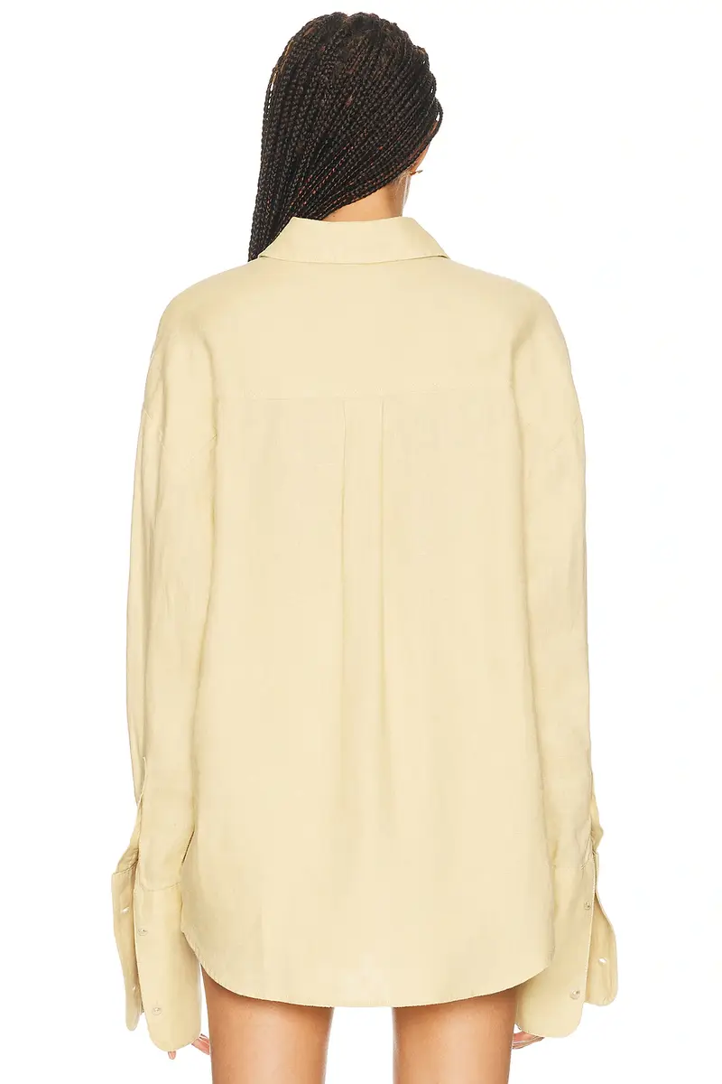 Helsa Washed Linen Shirt | Thumbnail 3 Helsa Washed Linen Shirt | Thumbnail 3