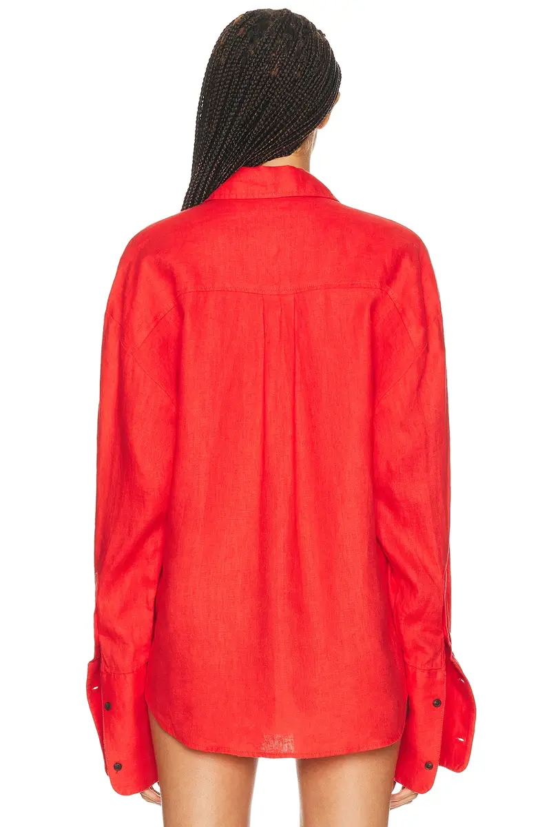 Helsa Washed Linen Shirt | Thumbnail 3