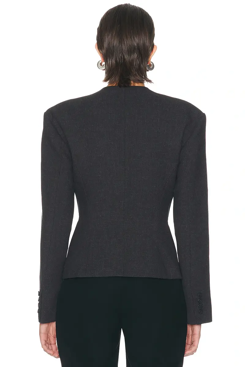 EAVES Cropped Naama Classic Suiting Blazer | Thumbnail 3