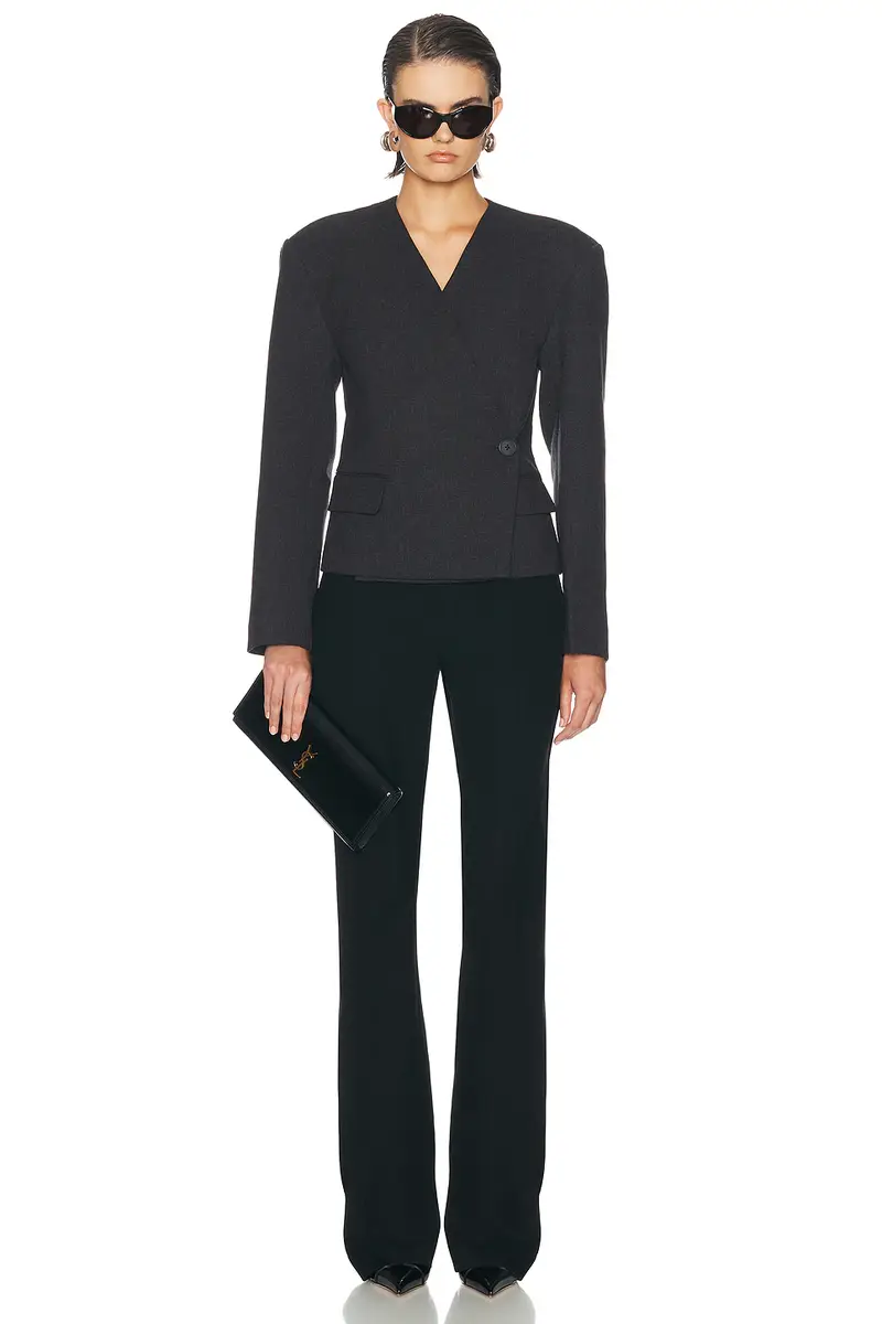 EAVES Cropped Naama Classic Suiting Blazer | Thumbnail 4