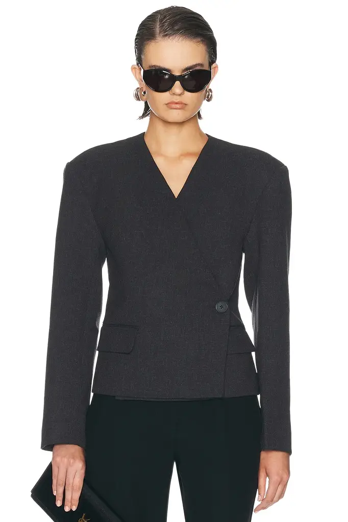 EAVES x Blake Evin Cropped Naama Blazer | Image 1 EAVES x Blake Evin Cropped Naama Blazer | Image 1