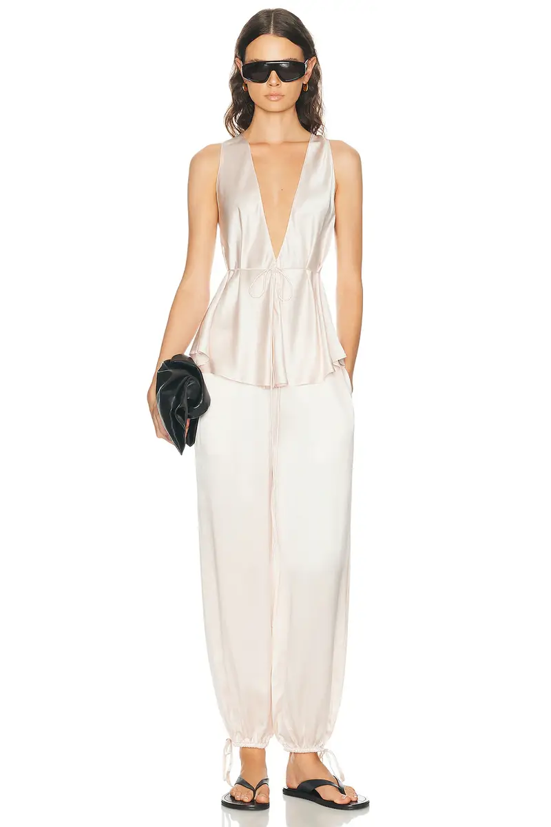 EAVES Dara Silk Pant | Thumbnail 5